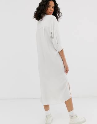 off white shirt dress