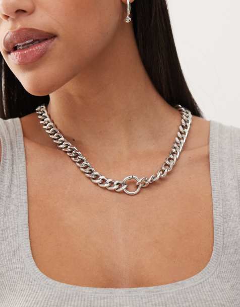 Weekday - Collier chaîne chunky - Argenté - view 1