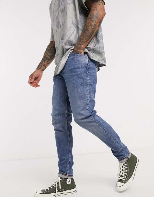 Weekday Cone Jeans in MarfaBlau ASOS