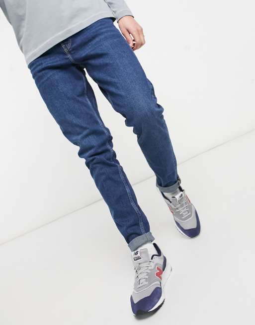 Weekday cone jeans in sway blue