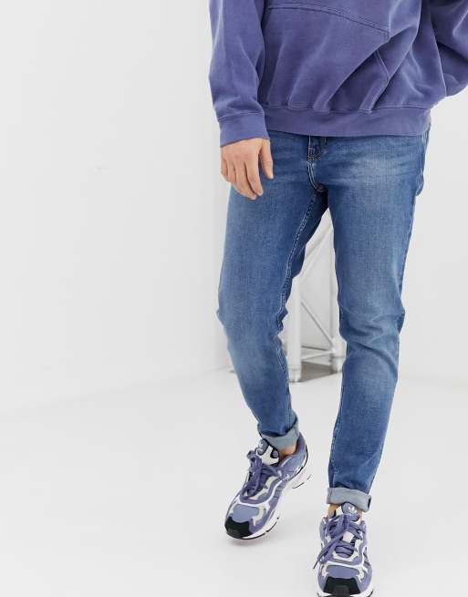 Weekday Cone slim tapered jeans in marfa blue ASOS