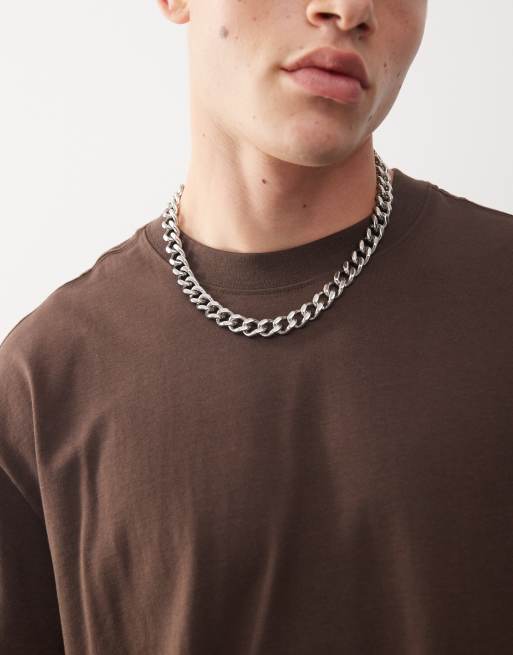 Weekday - Confezione da 2 T-shirt oversize beige e marrone, 3 di 4