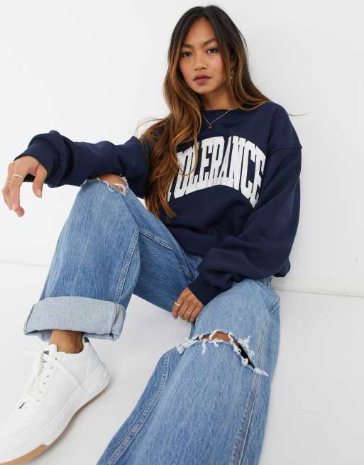 Weekday cora sweatshirt new arrivals