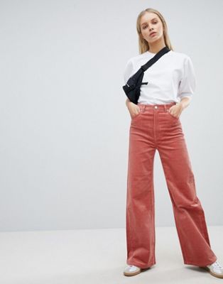 Weekday Cord Wide Leg Trousers | ASOS