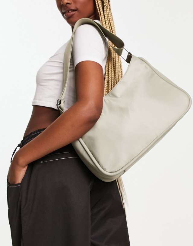 Weekday Corra shoulder bag in khaki