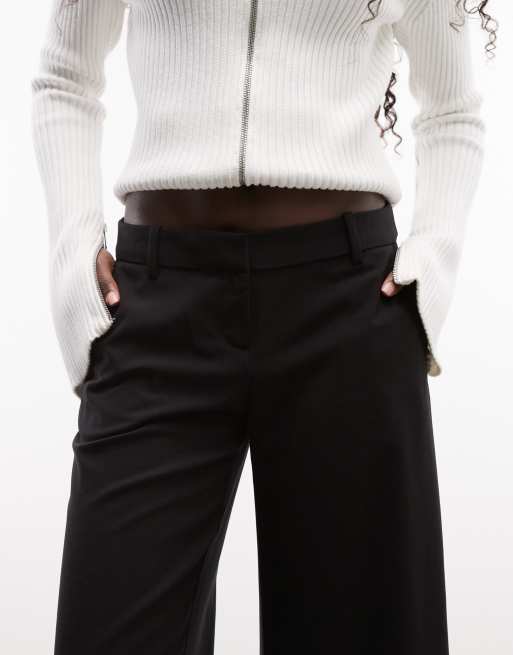 Weekday cropped tailored pants in black, 4 of 5