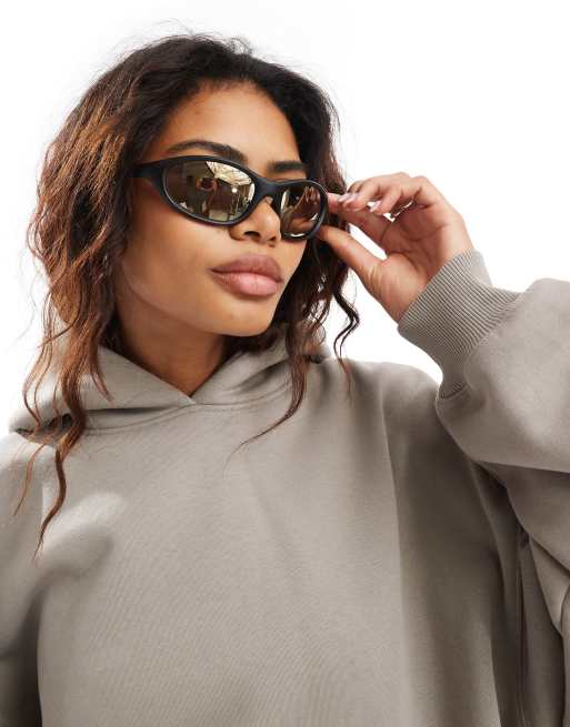 Weekday - Cross - Lunettes de soleil - Noir