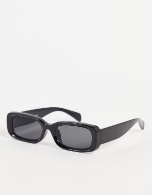 Weekday - Cruise - Lunettes de soleil carrées - Noir