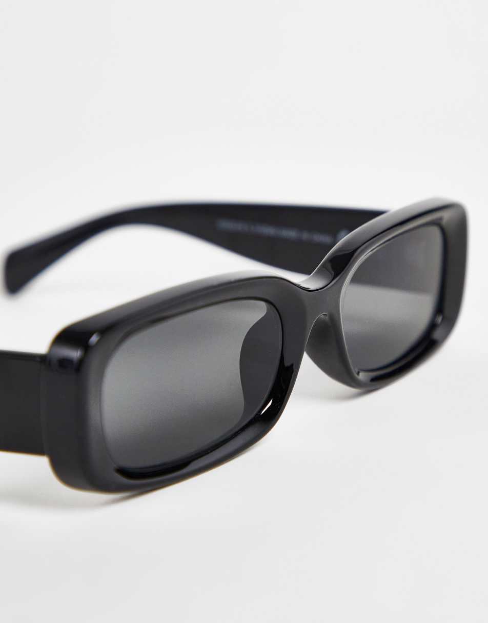 Weekday Cruise squared sunglasses in black