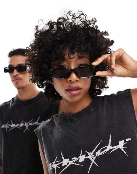Weekday - Cruise - Unisex - Firkantede solbriller i sort - view 1