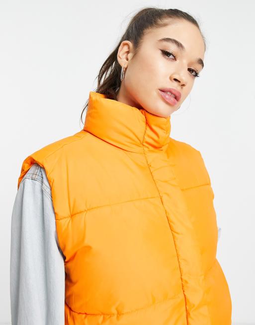 Women's Reversible Puffer Vest | High Stand Collar, Lightweight, Zip Front, Drawstring Hem, Perfect For Fall & Winter - View #3