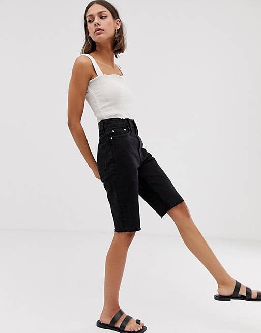 Womens Clothing Shorts Knee-length shorts and long shorts Elleme Cutout Baggy Shorts in Black 