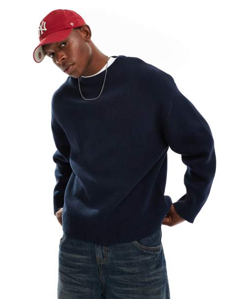 Weekday - Cypher - Maglione oversize blu navy - view 1