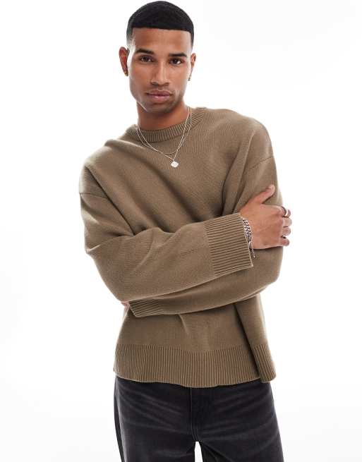 Weekday – Cypher – Oversize-Pullover in Beige