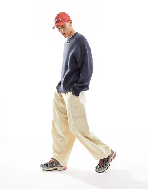Weekday Cypher oversized sweater in dark blue