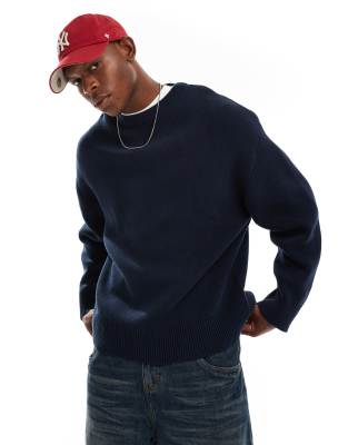 Cypher oversized sweater in navy