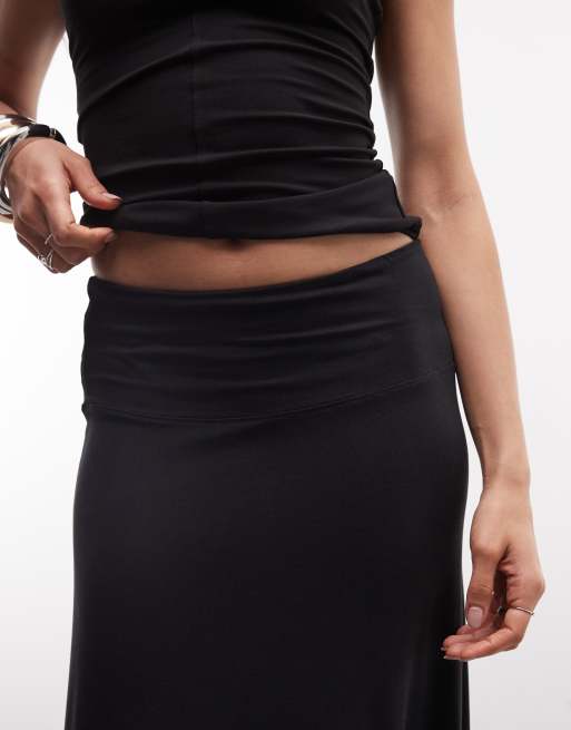 Weekday – Czarna drapowana spódnica maxi, 2 z 5