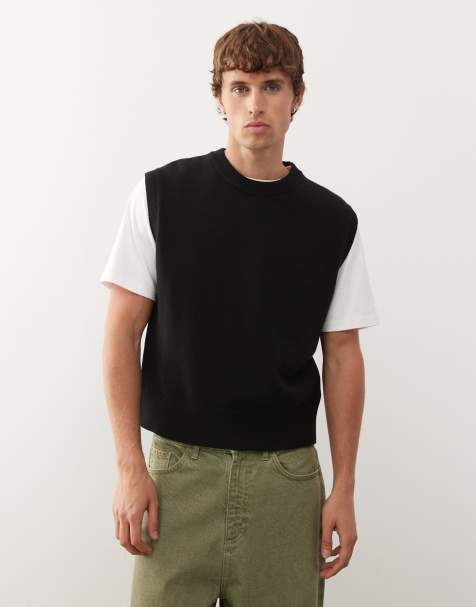 Weekday – Czarna kamizelka z dzianiny - view 1