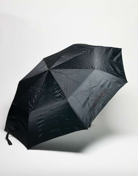 Weekday – Czarna parasolka z logo - view 1