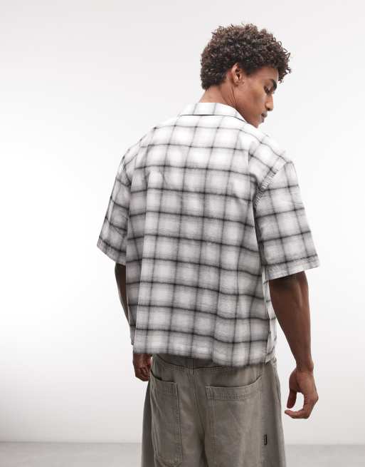 Weekday – Czarno-biała koszula oversize w kratę, 5 z 5