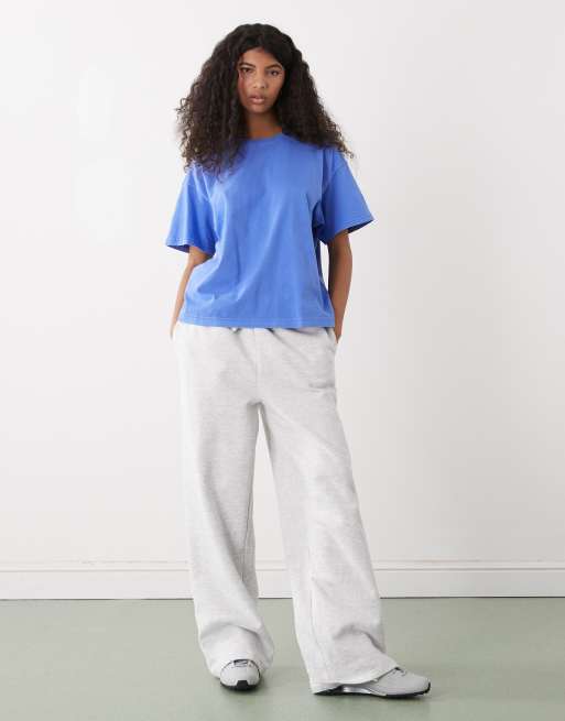 Weekday - Danya - T-shirt squadrata blu reale, 2 di 4