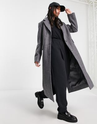 Weekday wool coat outlet in grey