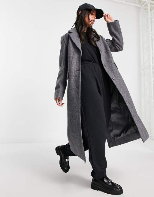 Dark grey shop long coat