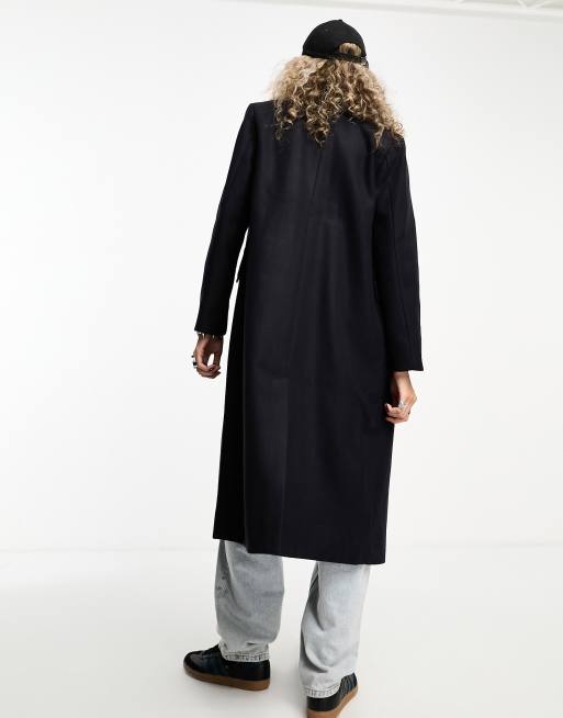 Weekday Daphne oversized formal coat in navy