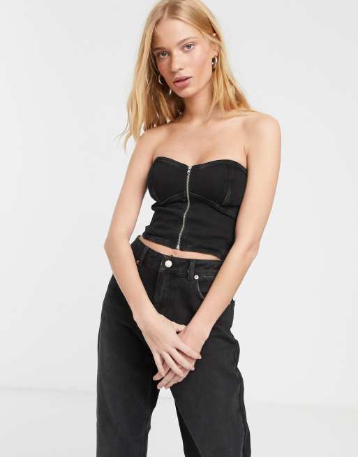diesel denim tube top