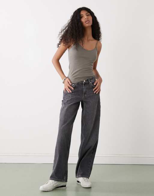 Weekday Demi singlet in grey, 2 of 4