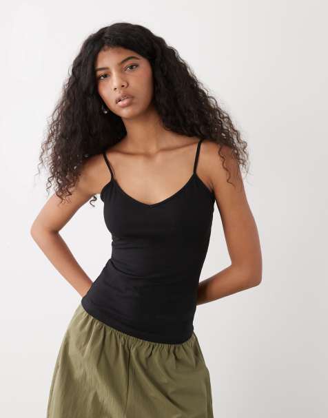 Weekday Demi singlet vest in black - view 1