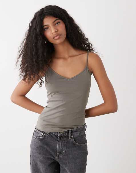 Weekday Demi singlet vest in grey