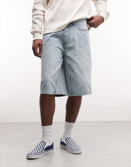 Weekday denim jorts in light blue, 2 of 5