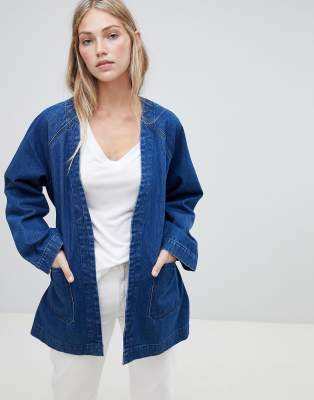 asos denim kimono