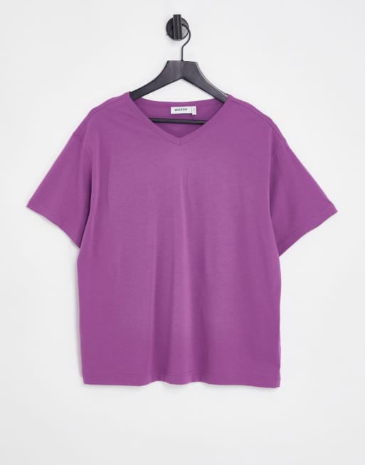 Weekday – Dimlila t-shirt med v-ringning
