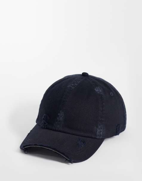 Weekday distressed cap in washed black
