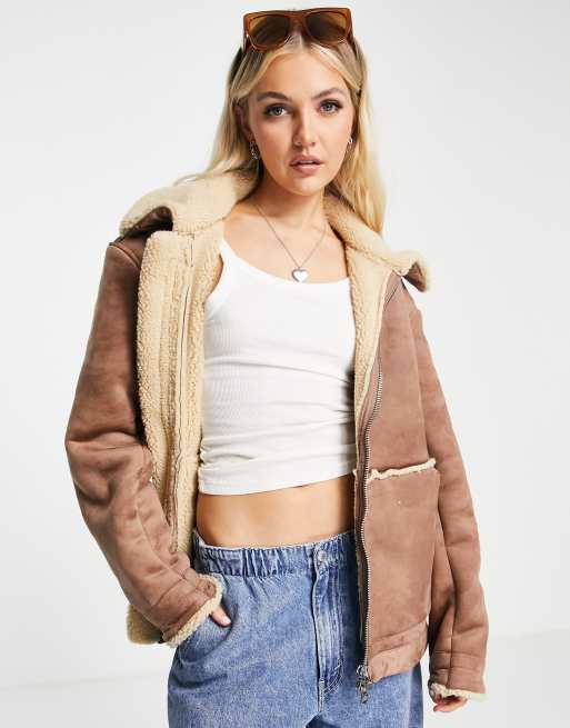 Asos aviator jacket sale