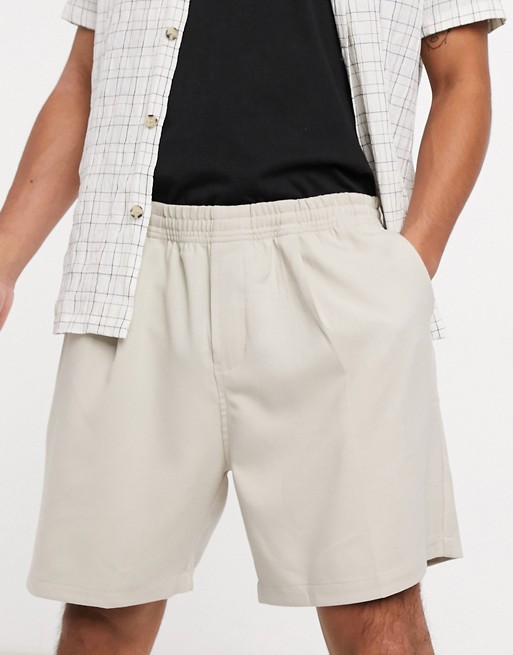 Weekday Dominic Shorts in Beige