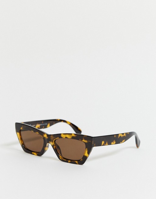 Weekday Drift cateye sunglasses in tortoiseshell
