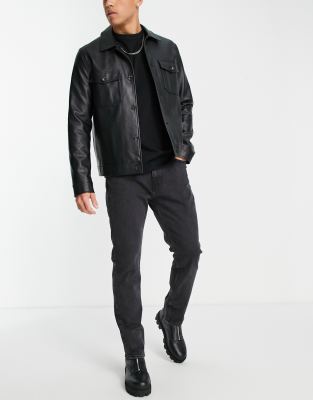 Weekday Klean Jeans In Nova Black