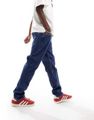 Weekday Easy regular fit straight leg jeans in nobel blue - ASOS Price Checker