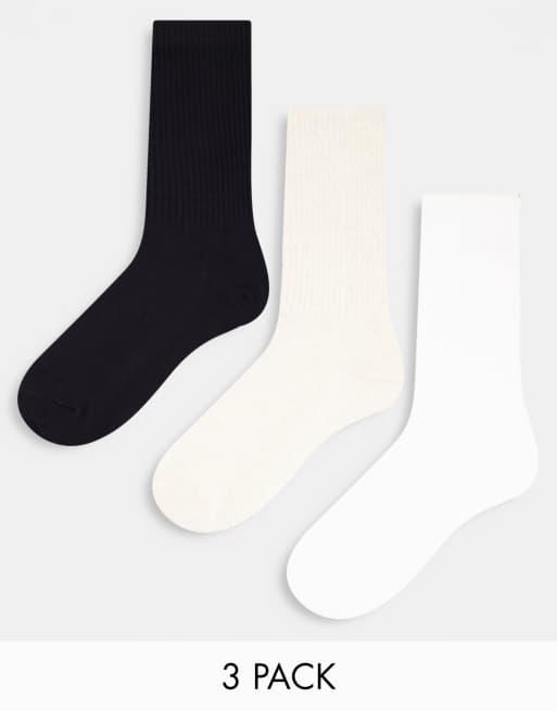 Weekday Eleven 3-pack striped socks in multi