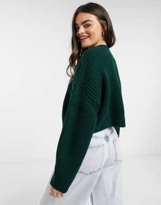 asos green cardigan