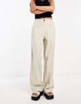 Weekday ovoid trousers in dark brown