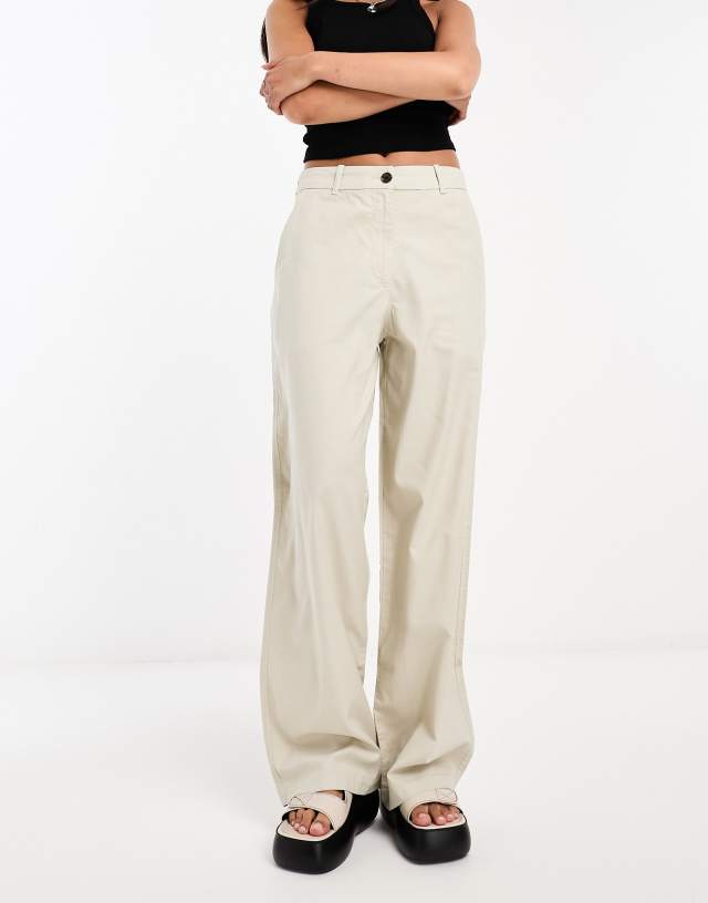 Weekday - elio trousers in beige