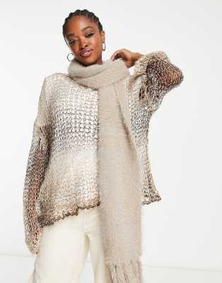 Weekday Ella scarf in beige