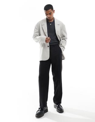 Weekday Eman Oversized Blazer In Gray