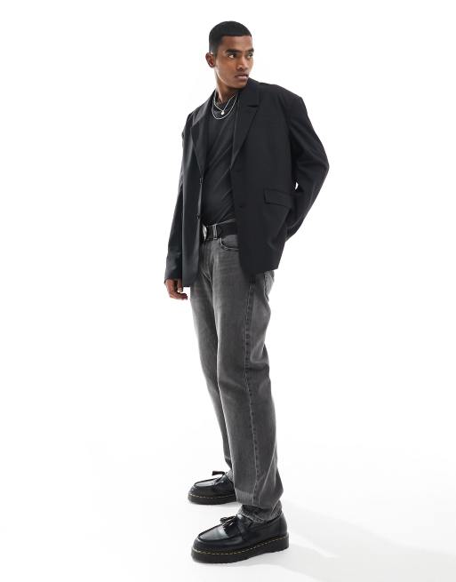 Weekday – Eman – Svart kavaj i oversize