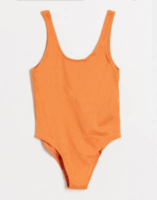weekday ribbed swimsuit