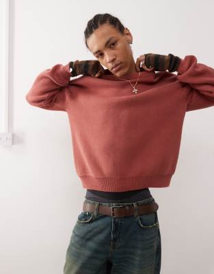 Weekday Weekday Emilio jumper in rust-Red